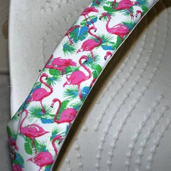 Crocs Women's Kadee II Flamingo Flip Flops Sandals Size 7 Multicolor - Picture 5 of 8
